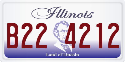 IL license plate B224212