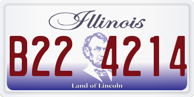 IL license plate B224214