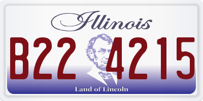 IL license plate B224215
