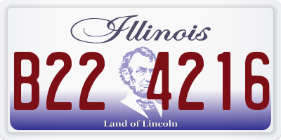 IL license plate B224216
