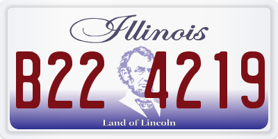 IL license plate B224219