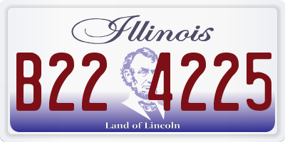 IL license plate B224225