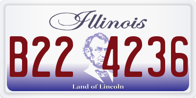 IL license plate B224236