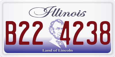 IL license plate B224238