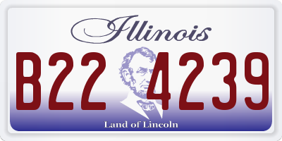 IL license plate B224239
