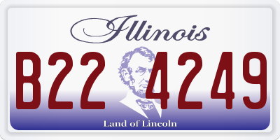 IL license plate B224249
