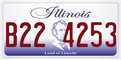 IL license plate B224253