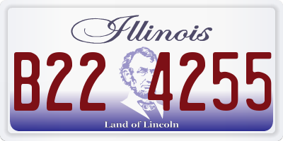 IL license plate B224255