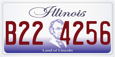 IL license plate B224256