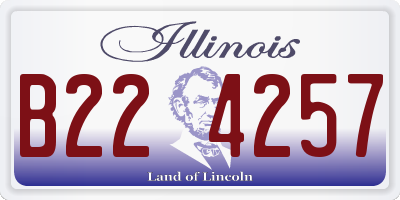IL license plate B224257