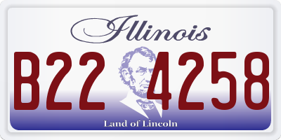 IL license plate B224258