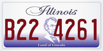 IL license plate B224261