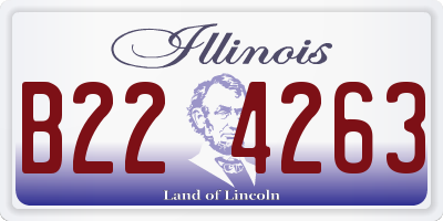 IL license plate B224263