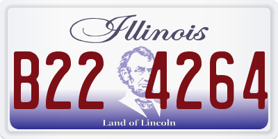 IL license plate B224264