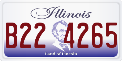 IL license plate B224265