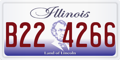 IL license plate B224266
