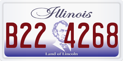 IL license plate B224268