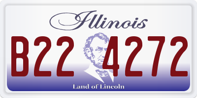 IL license plate B224272