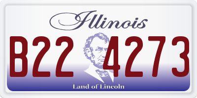 IL license plate B224273