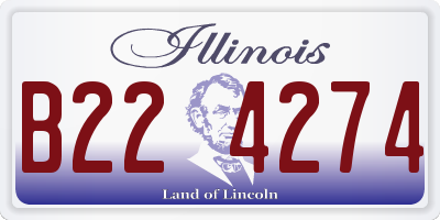 IL license plate B224274