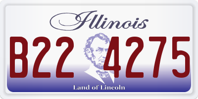 IL license plate B224275