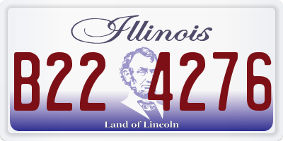 IL license plate B224276