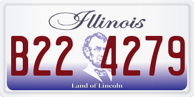 IL license plate B224279