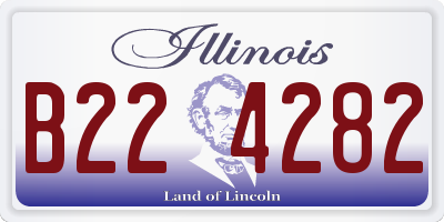 IL license plate B224282
