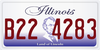 IL license plate B224283