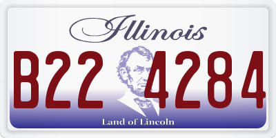 IL license plate B224284