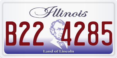 IL license plate B224285
