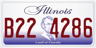 IL license plate B224286