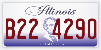 IL license plate B224290