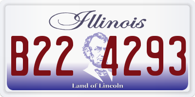 IL license plate B224293
