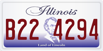IL license plate B224294