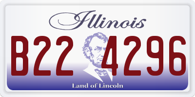 IL license plate B224296
