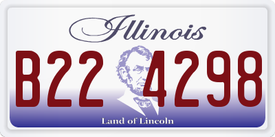 IL license plate B224298