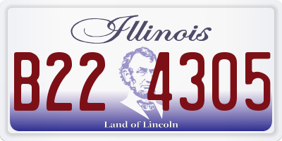 IL license plate B224305