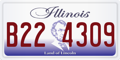 IL license plate B224309
