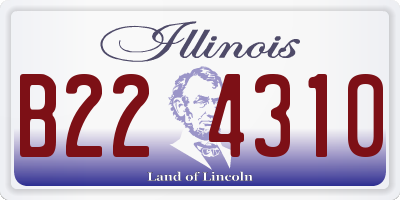 IL license plate B224310