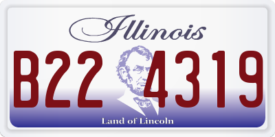 IL license plate B224319