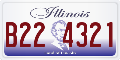 IL license plate B224321