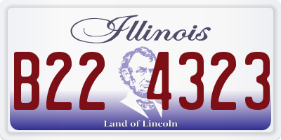 IL license plate B224323