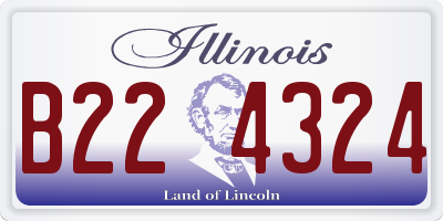 IL license plate B224324