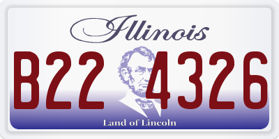 IL license plate B224326
