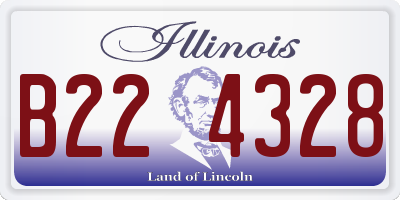 IL license plate B224328