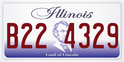 IL license plate B224329