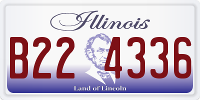 IL license plate B224336