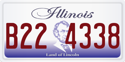 IL license plate B224338