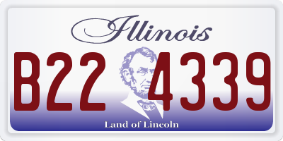 IL license plate B224339